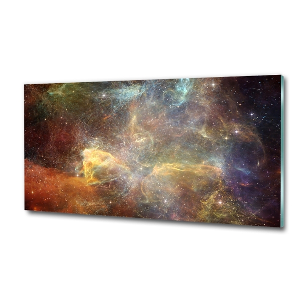 Glass picture wall art Cosmos