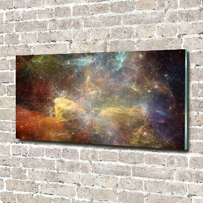 Glass picture wall art Cosmos