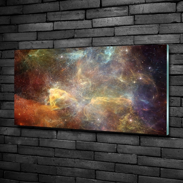 Glass picture wall art Cosmos