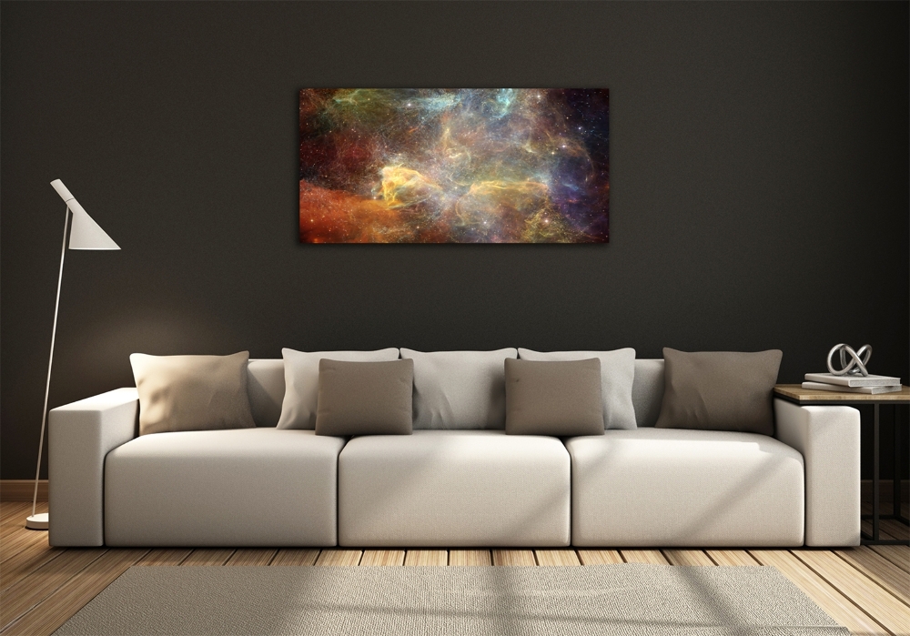 Glass picture wall art Cosmos