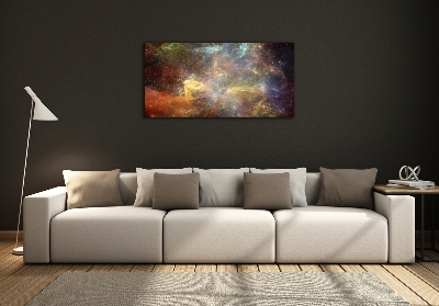 Glass picture wall art Cosmos