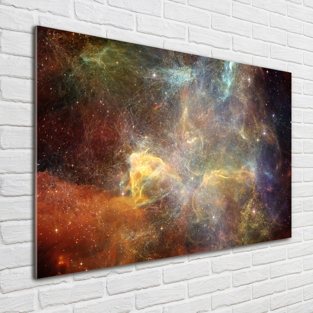 Glass picture wall art Cosmos