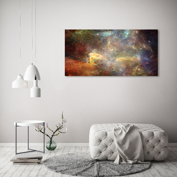 Glass picture wall art Cosmos