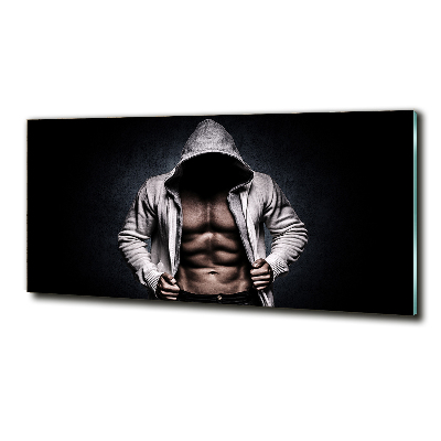 Glass wall art Muscle structure