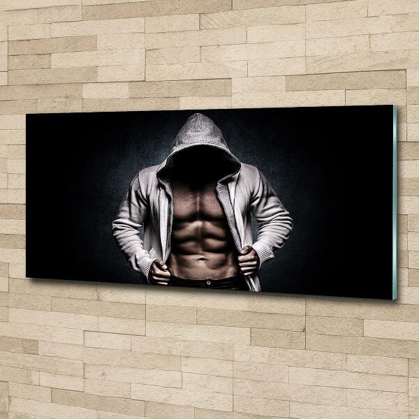 Glass wall art Muscle structure