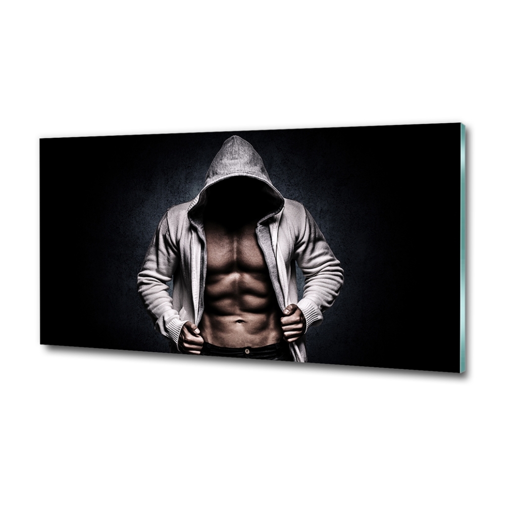 Glass wall art Muscle structure