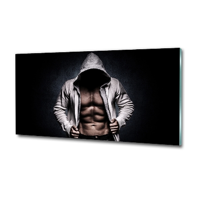 Glass wall art Muscle structure