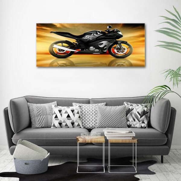 Wall art on glass Motorbike