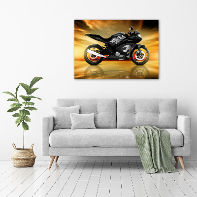 Wall art on glass Motorbike