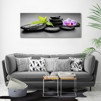 Photo printed on glass Zen stones