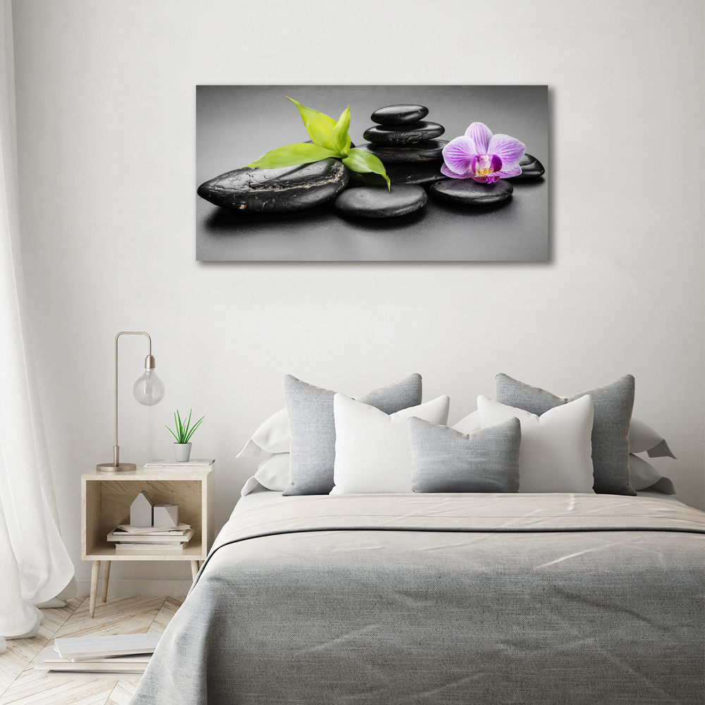 Photo printed on glass Zen stones