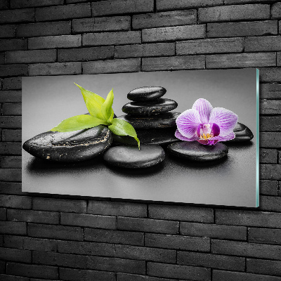 Photo printed on glass Zen stones