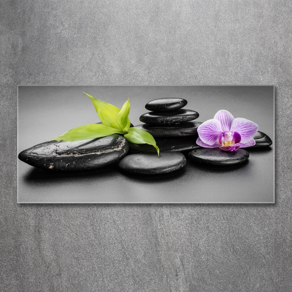 Photo printed on glass Zen stones