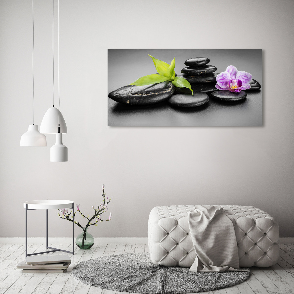 Photo printed on glass Zen stones