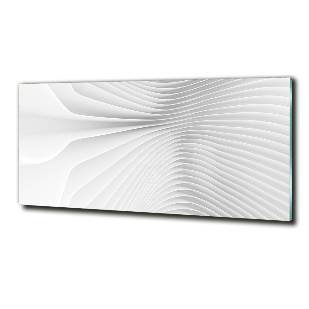 Printed glass wall art Abstraction lines