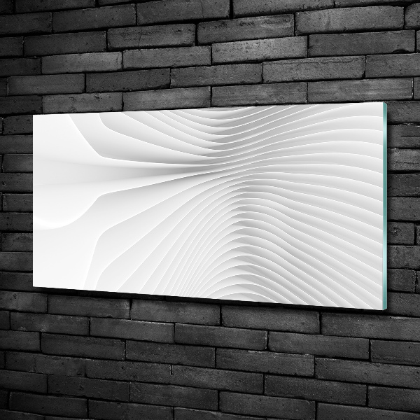 Printed glass wall art Abstraction lines