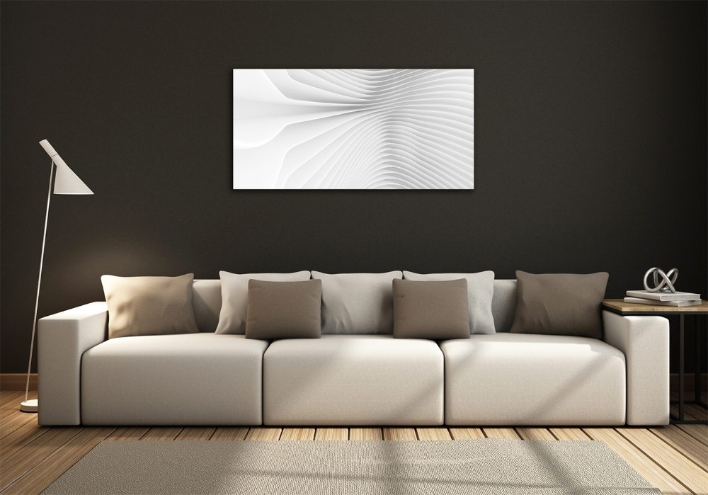 Printed glass wall art Abstraction lines