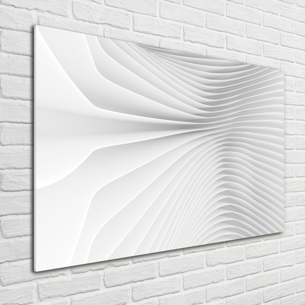 Printed glass wall art Abstraction lines