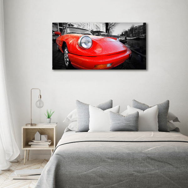 Wall art on glass Classic car