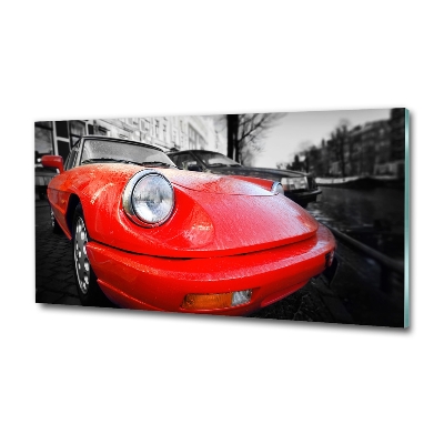 Wall art on glass Classic car