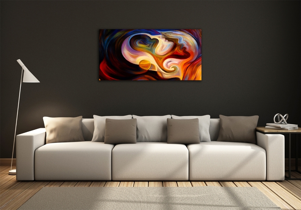 Glass picture wall art Abstraction