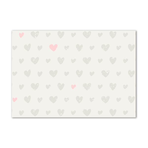 Glass picture wall art Heart background