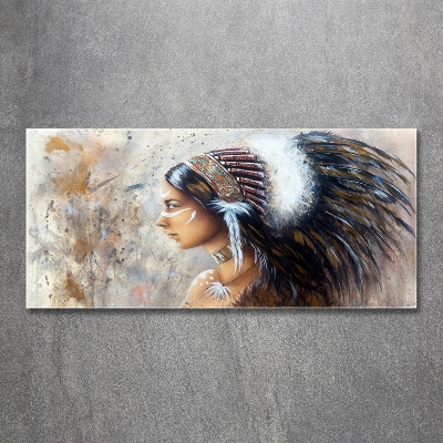 Printed glass wall art Indian