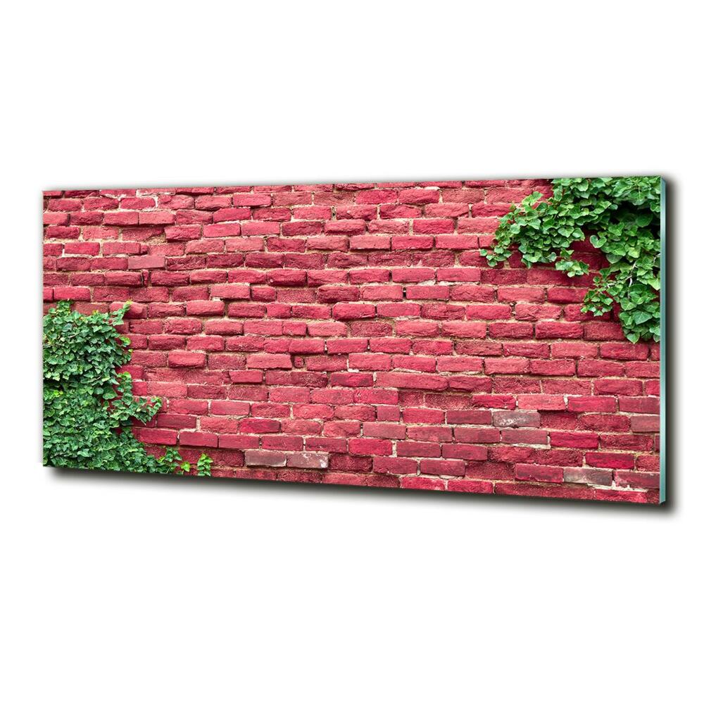 Glass art print Brick wall