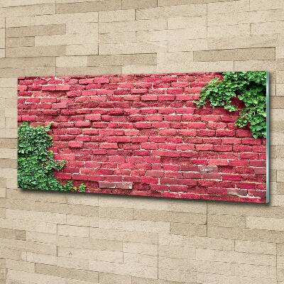 Glass art print Brick wall