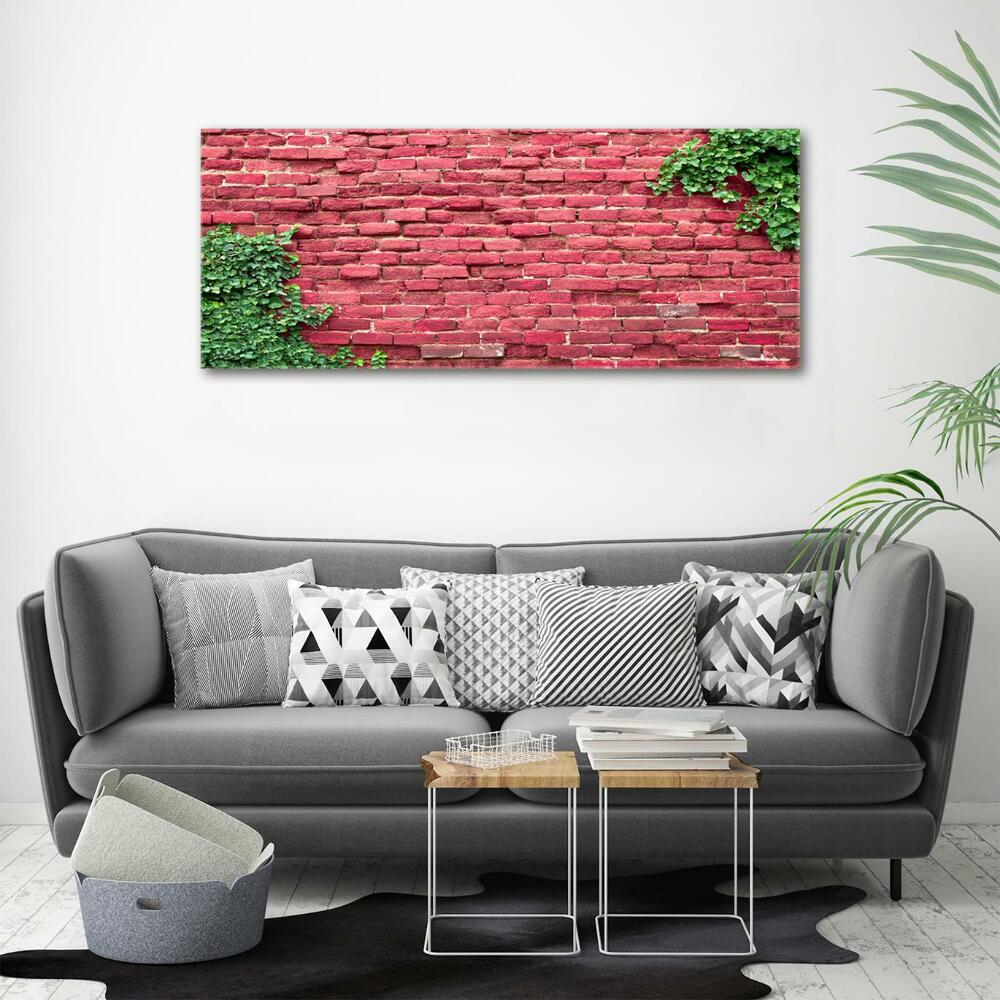 Glass art print Brick wall