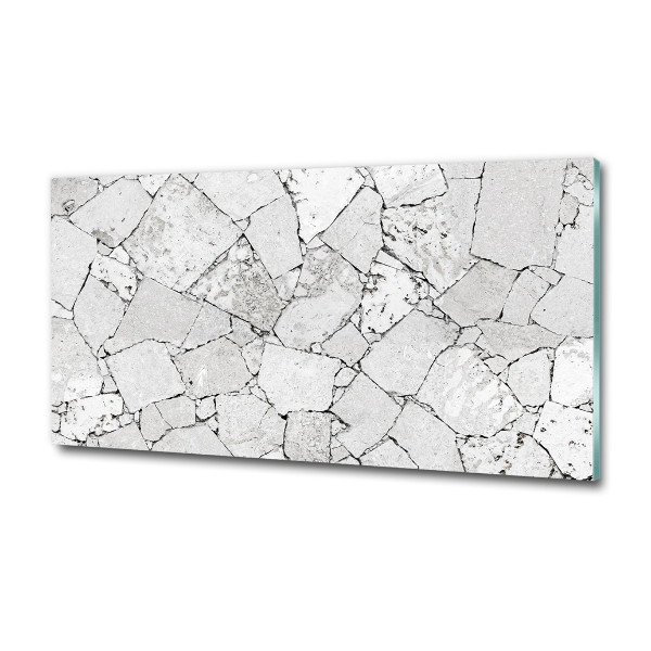 Wall art on glass Stone wall