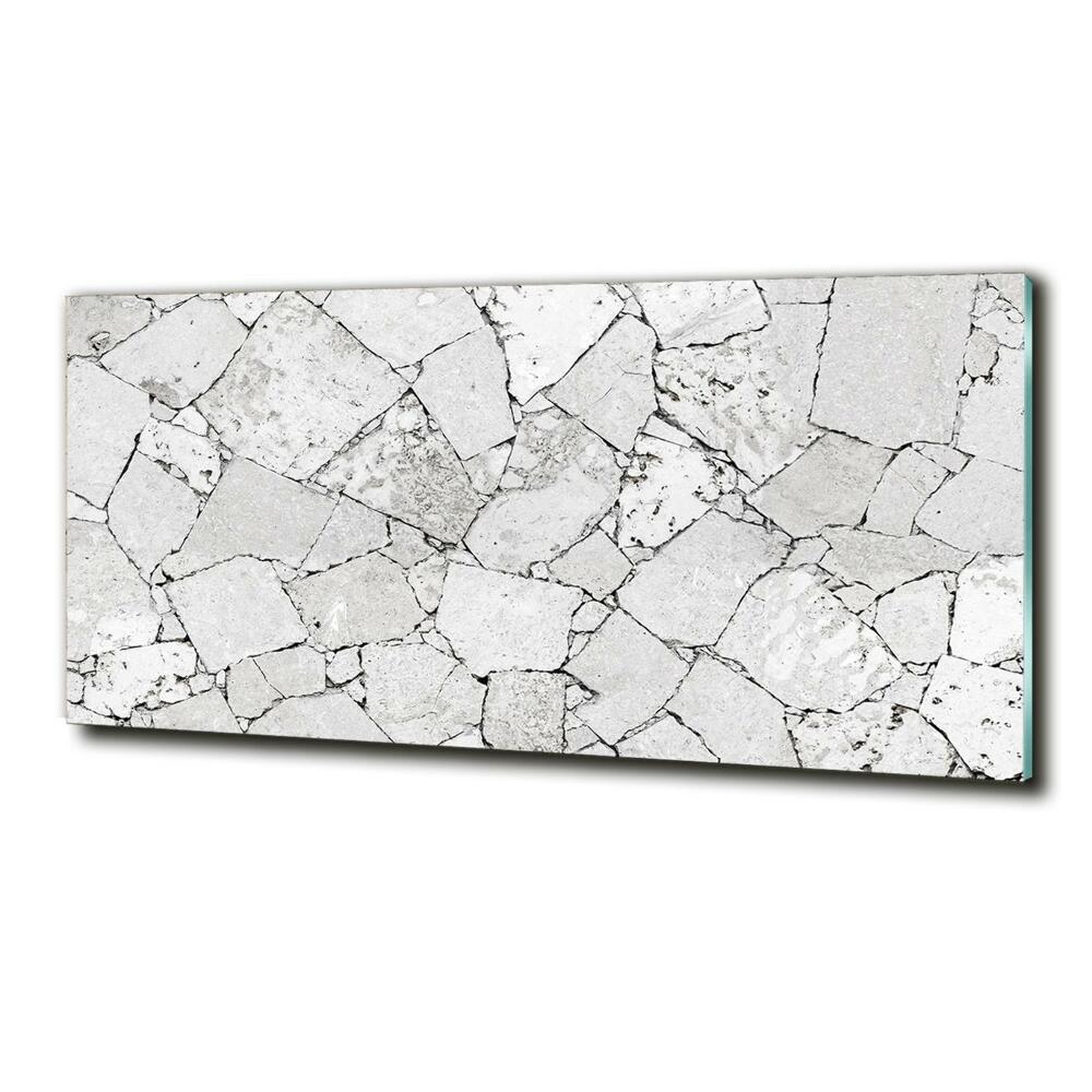 Wall art on glass Stone wall