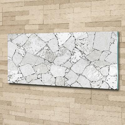 Wall art on glass Stone wall