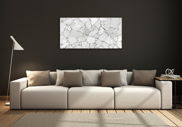 Wall art on glass Stone wall