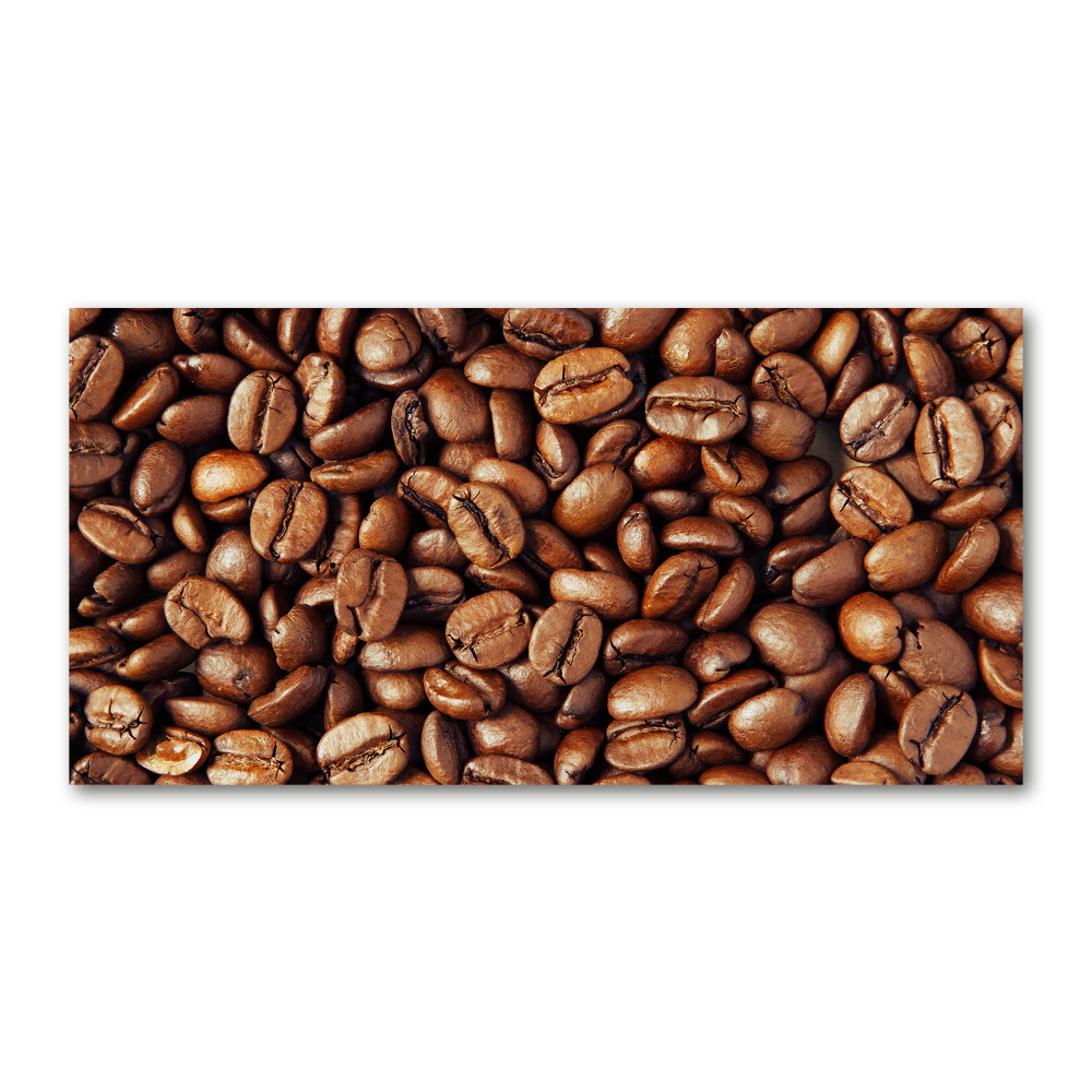 Glass wall art Coffee beans