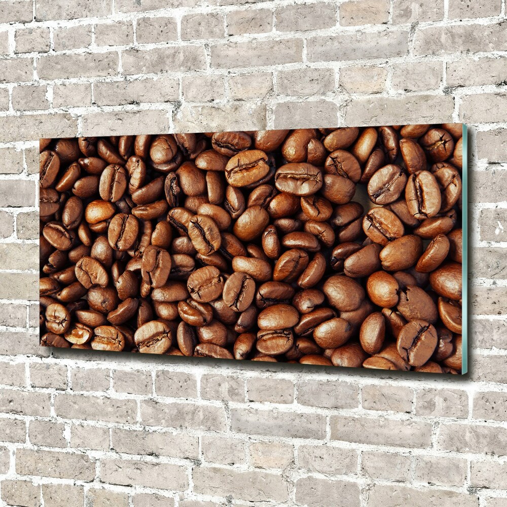 Glass wall art Coffee beans