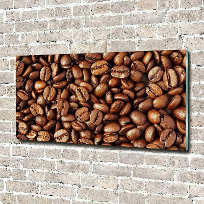 Glass wall art Coffee beans