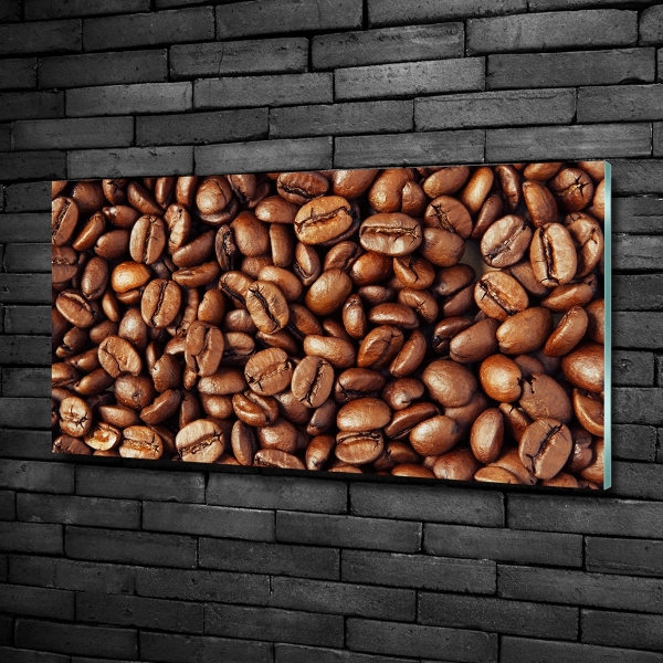 Glass wall art Coffee beans