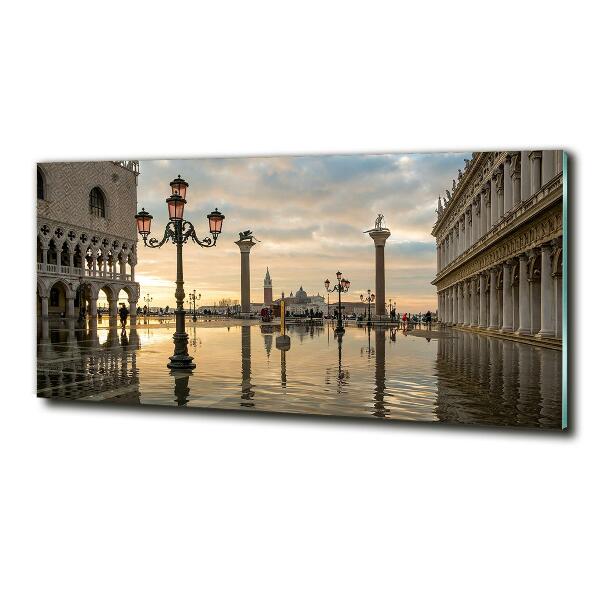 Glass wall art Venice italy