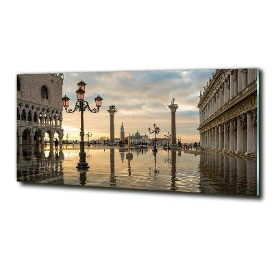 Glass wall art Venice italy