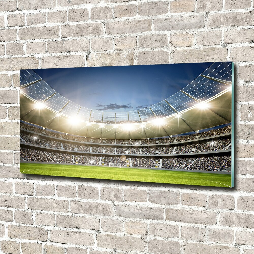 Glass wall art Stadium