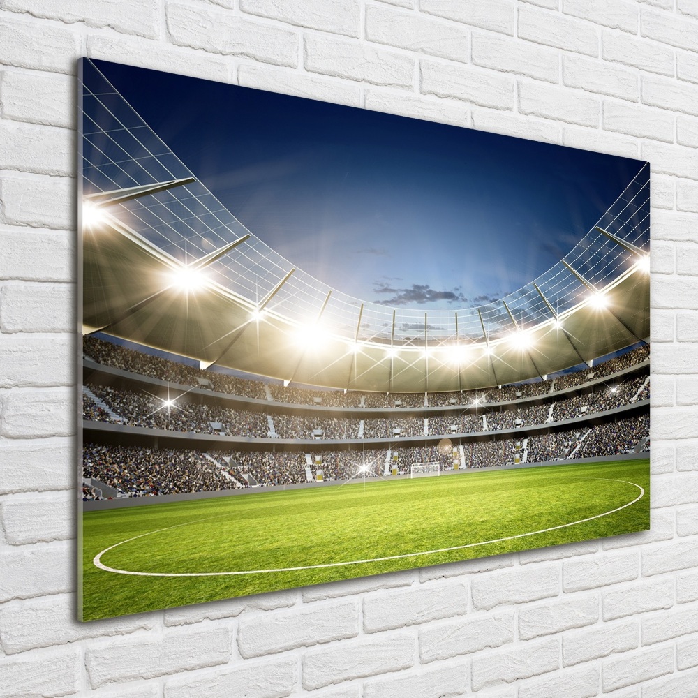 Glass wall art Stadium