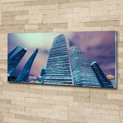 Glass art print Skyscrapers