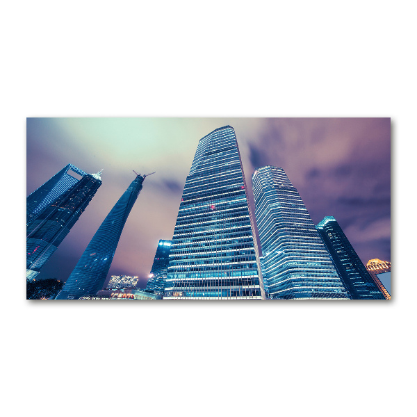 Glass art print Skyscrapers