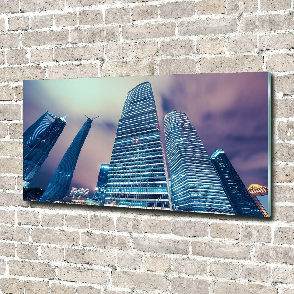 Glass art print Skyscrapers