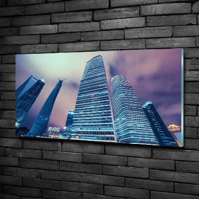 Glass art print Skyscrapers