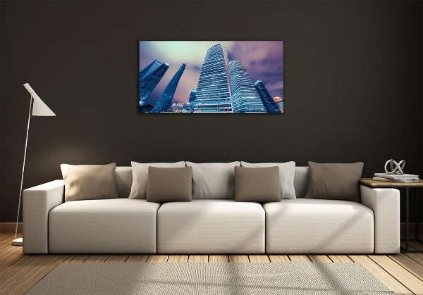 Glass art print Skyscrapers