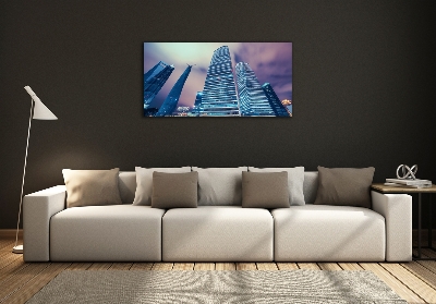 Glass art print Skyscrapers