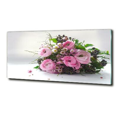 Photo printed on glass Bouquet of roses