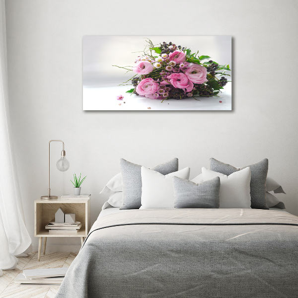 Photo printed on glass Bouquet of roses